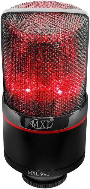 MXL 990 Blaze Vocal Condenser Microphone with Red LED #990 BLAZE