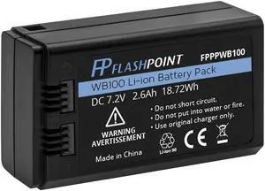 Flashpoint WB100 Lithium Battery Pack (7.2V/2600mAh) Pack for the XPLOR 100 Pro