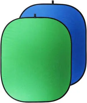 Belle Drape Collapsible Background - 60x72" (Blue/Green Chroma)