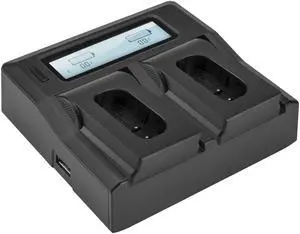 Green Extreme Dual Smart Charger with LCD Screen for Panasonic DMW-BLJ31