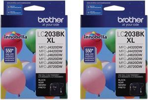 Brother 2 Pack LC203 Innobella High Yield XL Series Black Ink Cartridge