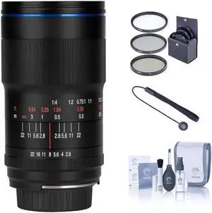 Venus Laowa 100mm f/2.8 2X Ultra Macro APO Lens for Sony E, Bundle with ProOptic 67mm Filter Kit, Cleaning Kit, Lens Cap Tether