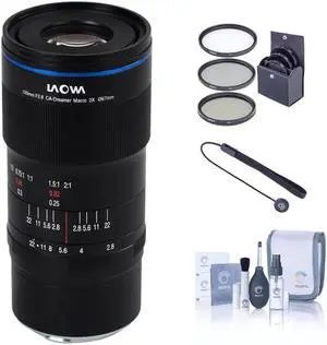 Venus Laowa 100mm f/2.8 2X Ultra Macro APO Lens for Nikon Z, Bundle with ProOptic 67mm Filter Kit, Cleaning Kit, Lens Cap Tether