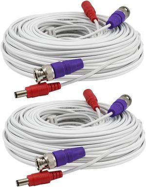 Swann 2 Pack BNC Security Extension Cable, 100', White #SWPRO-30ULCBL-GL 2
