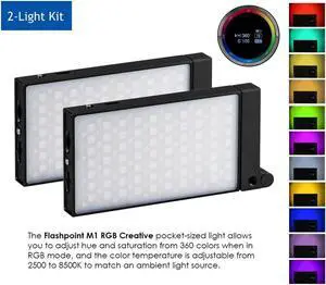 Flashpoint M1 RGB Creative Light (aka Godox M1) Kit