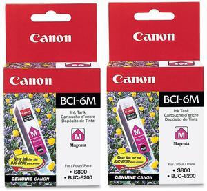 Canon 2 Pack BCI-6 Magenta Ink Cartridge for Select PIXMA Printers #4707A003 2