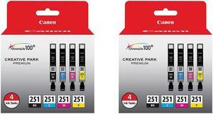 Canon CLI-251 4-Color Ink Combo Pack, 3-Pack #6513B004 2
