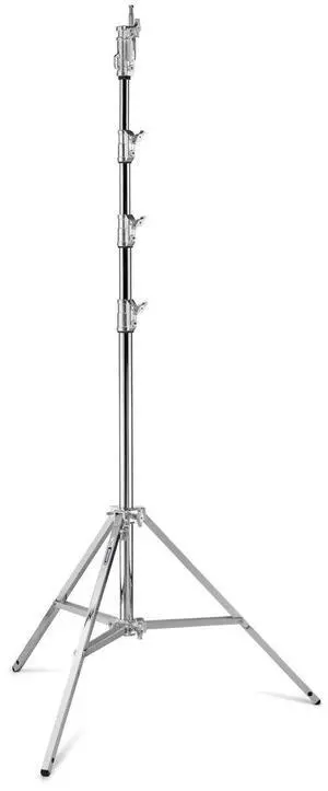 Avenger 14.76' Steel Silver Combo Stand 45 with 3 Risers, 4 Sections and 1 Leveling Leg