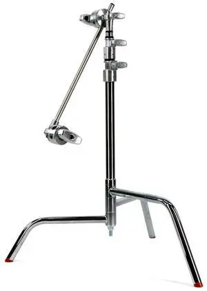 Matthews 20" Double Riser C-Stand with Grip Head and Arm, Chrome