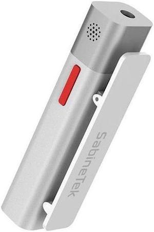 SabineTek SmartMike+ True Wireless Stereo Microphone for Content Creators, White