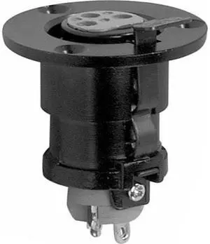 Sennheiser IS Series 3-pin XLR Female Flange Mount for Fixed Installation, Required Cut-out Hole 24mm (0.94")