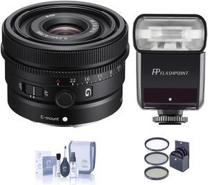 Sony FE 24mm f/2.8 Ultra-Compact G Lens with Flash Kit #SEL24F28G FL