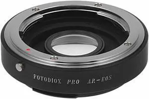 Fotodiox Pro Mount Adapter with 1.4x Multi-Coated Focusing Correction Lens for Konica AR Lens to Canon EOS EF-Mount Camera, No Focus Confirmation Chip
