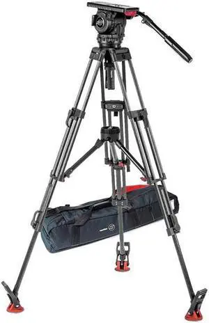 Sachtler Video 18 S2 Fluid Head w/ENG 2 Carbon Fiber Tripod & Mid-Level Spreader