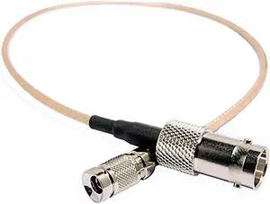 Pro Video Accessories 1 Foot BNC Female to DIN 1.0/2.3 RG-179 Cable