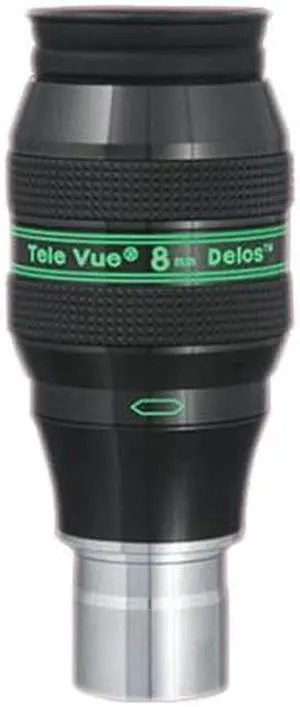 Tele Vue Delos 8mm 1.25" Eyepiece, Compact Wide-Field, with 72 Degree Field of View.