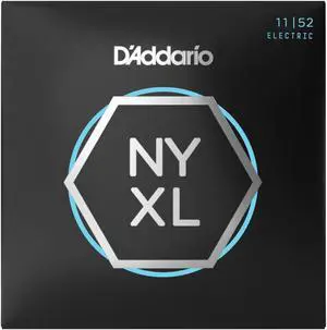 D'Addario NYXL1152 NYXL Nickel Wound Electric Guitar String Set, 11-52, 3-Pack