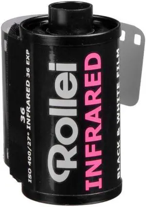 Rollei Infrared 400 Black and White Negative Film (35mm Roll Film, 36 Exposures)