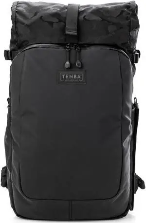 Tenba Fulton V2 16L Backpack for Mirrorless or DSLR Camera, Black/Black Camo