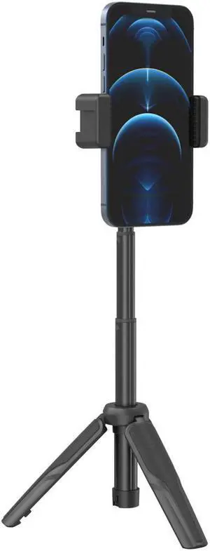SmallRig simorr Vigor VK-20 Vlog Tripod Kit with Single Cold-Shoe Phone Clamp, Kaimu Black