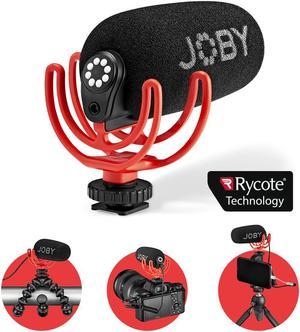JOBY Wavo Super Cardioid Portable On-Camera Microphone, Black/Red #JB01675