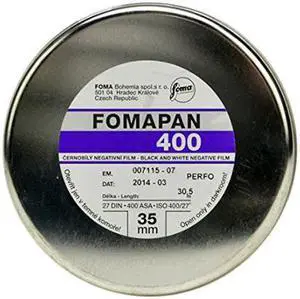 Foma Fomapan 400 Action 35mm Black and White Negative Film, 100' Roll #420410