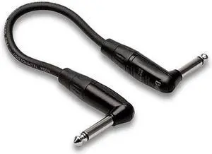 Hosa Technology Pro 18" Guitar Patch Cable, REAN Right-Angle to Right-Angle