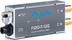 AJA FiDO-T-12G 1-Channel 12G-SDI to Single-Mode LC Fiber Transmitter #FIDO-T-12G
