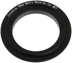 Fotodiox 46mm Filter Thread Macro Reverse Mount Adapter Ring for Micro Four Thirds (MFT, M4/3) Cameras