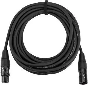 H&A Platinum Pro Quad 25' XLR M to XLR F Microphone Cable with Rean Connectors
