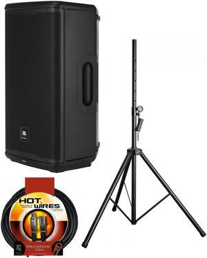JBL EON712 12" 1300W Powered Portable PA Speaker (Bluetooth) with Stand, Cable