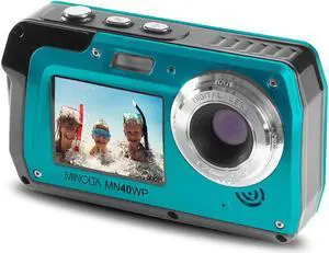 Minolta MN40WP-BL 48.0-Megapixel Waterproof Digital Camera (Blue)