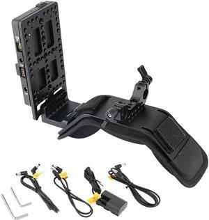 CAMVATE Shoulder Mount with V-Lock Power Splitter and 15mm Dual-Rod Clamp #C2574