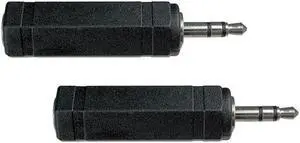 Hosa Technology 2x GMP-112 Analog Audio Adaptor 1/4" TRS to 3.5mm TRS