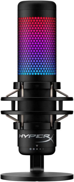 HyperX QuadCast S RGB Multi-Pattern USB Condenser Microphone, Black #4P5P7AA