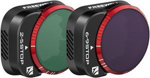 Freewell Variable ND 2-5 Stop & 6-9 Stop Filters for DJI Mini 3 Pro, 2-Pack