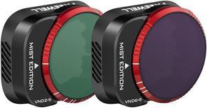 Freewell Mist Edition VND 2-5 Stop & 6-9 Stop Filters for DJI Mini 3 Pro, 2-Pack