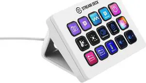Elgato Stream Deck MK.2 Keypad with 15 Customizable LCD Keys, White #10GBA9911