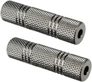 Hosa Technology GMM-303 Analog Audio Coupler 3.5mm TRS to TRS - 2-Pack #GMM303 2