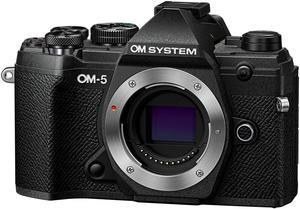 OM SYSTEM OM-5 Mirrorless Digital Camera Body, Black #V210020BU000