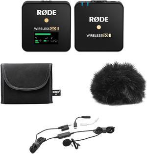 Rode Wireless GO II Compact Mic System, Bundle w/ Turnstile Lavalier Microphone
