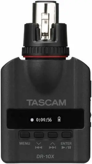 Tascam DR-10X Plug-On Micro Linear PCM Recorder for Handheld XLR Mics