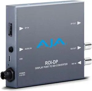 AJA ROI-DP DisplayPort to SDI with ROI Scaling and Power Supply