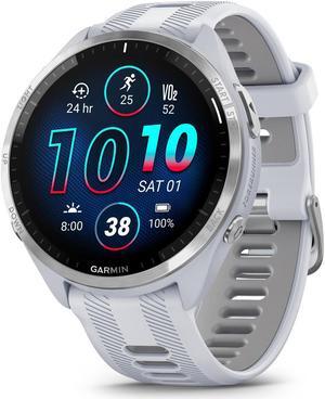 Garmin Forerunner 965 Smartwatch - Whitestone/Powder Gray