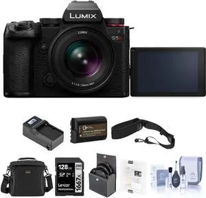 Panasonic Lumix S5 II Camera w/ Lumix S 20-60mm f/3.5-5.6 Lens & Essentials Kit