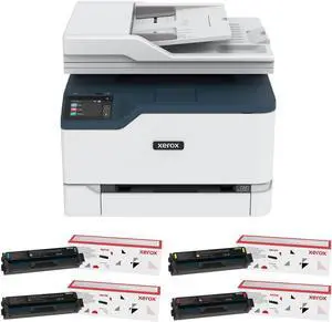 Xerox C235 Color Laser Multifunction Printer with Black, Cyan, Magenta, and Yellow Standard Capacity Toner Cartridges