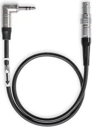 Tentacle Sync 16" R/A Neutrik 3.5mm Mini-TRS Jack to 9-Pin LEMO Adapter Cable Tentacle Sync 16" R/A Neutrik 3.5mm Mini-TRS Jack to 9-Pin LEMO Adapter Cable