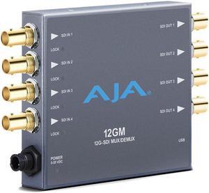 AJA 12G-SDI to/from SDI Muxer/DeMuxer Converter #12GM