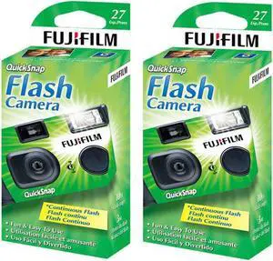 fujifilm quicksnap flash 400 singleuse camera with flash, pack of 8