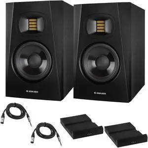 Adam Audio 2x Professional T5V Active Monitor with Isolation Pads & Cables